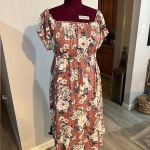Torrid Off the Shoulder floral dress